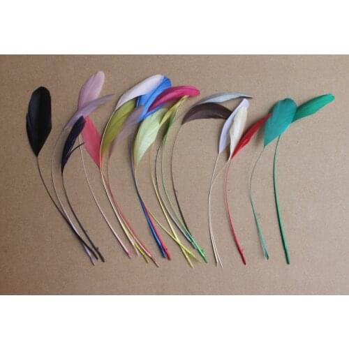 [ywuber] New Arrival 5.5"-8" Cocktail Fetaher Coq Feather Chicken Feather 50pcs/lot #17Color