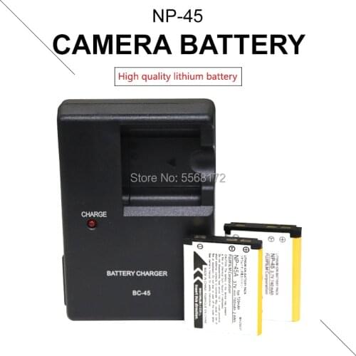 2pcs NP-45,NP-45A NP-45S NP45,NP45A LI40B Battery + 1PCS BC-45 Charger for Fujifilm FinePix Z30,Z10fd,Z250fd,Z110,Z700EXR