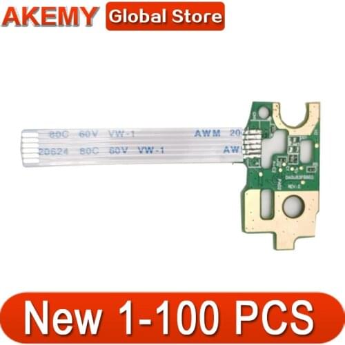 1-100 PCS Akemy New Original For HP Pavilion 15-N 14-N 15-F Series Power Button Board DA0U83PB6E0 w/ Ribbon 732076-001