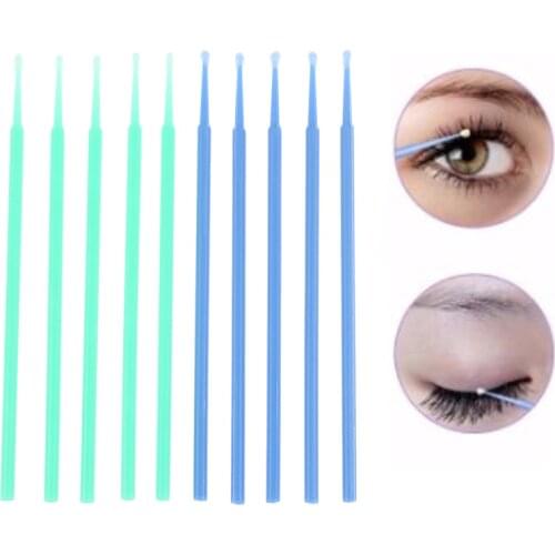 100 pcs Disposable Micro Brush Mascara Wands MicroBrush Applicator Wand Lashes Brushes EyeLashes Extension women Makeup Tools