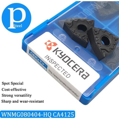 10PCS WNMG080404 HQ CA4125 Tungsten Steel Blade High Quality WNMG 080404 CNC Lathe Cutting Blade Cemented Carbide Turning Insert