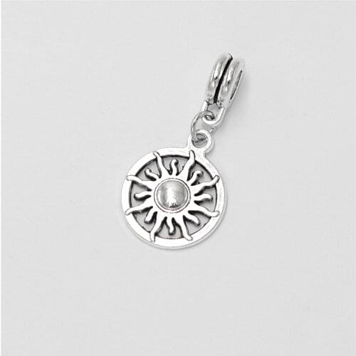 12pcs Sun Charms Beads Suitable for Womens Necklace Bracelet Pendants DIY Jewelry Making