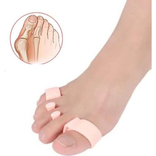 2pcs/set Gel Silicone Bunion Corrector Toe Separators Straightener Spreader Foot Care Tool Hallux Valgus Pro Massager
