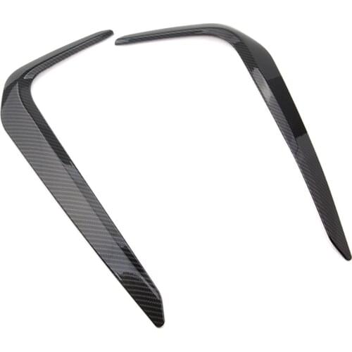 2pcs Carbon Fiber Style Car Front Fog Light Eyebrow Cover Trim For BMW 5 Series G30 2018 Car Exterior Accessories Styling