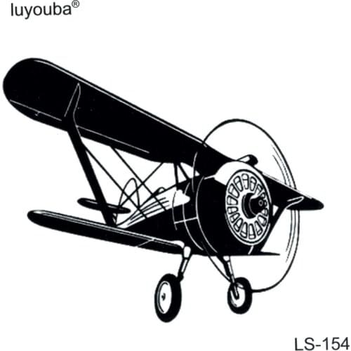 200pcs Biplane Waterproof Temporary Tattoos Men Old Plane Faux Tatouage Temporaire Femme Glitter Tatoo Kids Aircraft Tattoo
