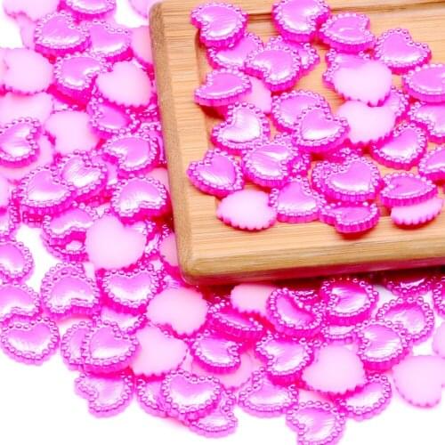 2000pcs 10mm imitation pearls heart shape pearls flatback pearls great for nail cellphone laptop art scrap booking