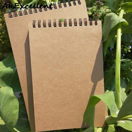 A5 Kraft Paper Cover Professional Sketchbook Pencil Drawing Notepad For Kids Painting Graffiti Art School Supplies Stationery