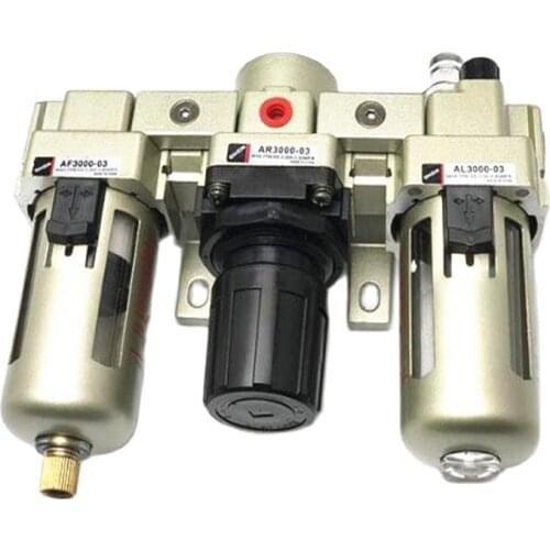 AC3000-02 AC3000-02D AC3000-03 AC3000-03D Pneumatic Air Filter Regulator Combination F.R.L Three Union Air Source Treatment