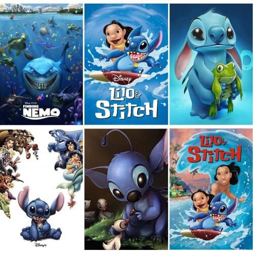 Diamond Painting Disney DIY Cartoon Character "stitch" Brand New 5D Inlaid Rhinestone Cross Stitch Kit Brand Decorative Painting