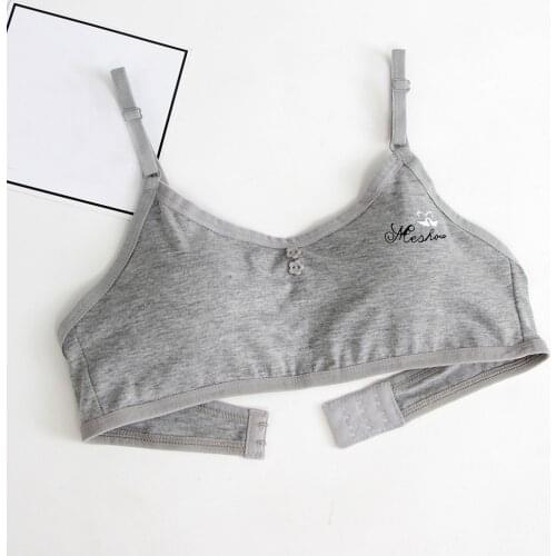 Bra for Kids Girls Cotton Training Bra Underwear Adjustable Bra Vest Children Underclothes Teenagers Girls Undies Clothes
