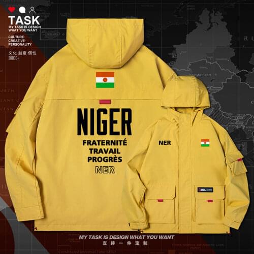 Niger Nigerien NE NER men jacket hooded nation flag trench coat men for men windbreaker coat chaquetas hombre clothes autumn