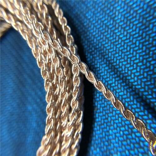 DIY fever grade copper wire 4-strand braided 76 core single crystal copper wire pure copper wire headset upgrade wire