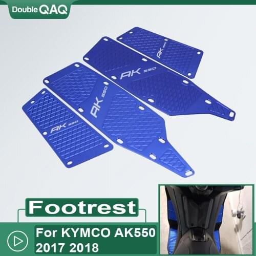 For AK 550 AK550 2017 2020 Motorcycle Footboard Steps Motorbike Foot Footrest Pegs Plate Pads