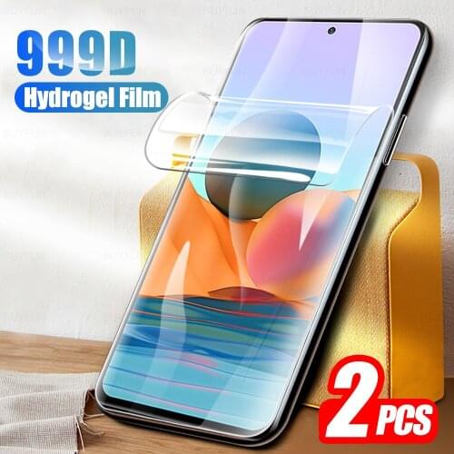 2pcs 999D Curved Hydrogel Film For Xiaomi Redmi Note 10 Pro Xiomi Redme 10Pro Note10 Cover Protective Screen Protector Not Glass