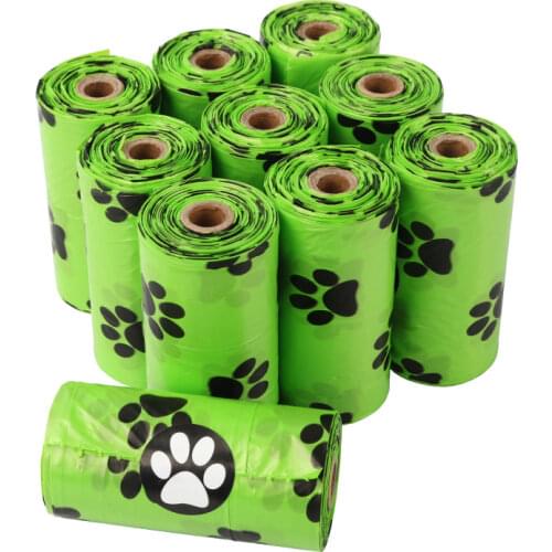 Pet Dog Poop Bags Dispenser Collector Puppy Cat EPI Degradable Pooper Bag Outdoor Clean Waste Bags Pets Supplies