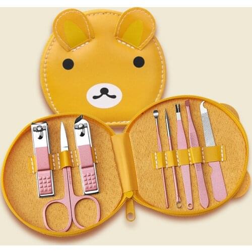 Manicure Set Nail Art Clipper Scissors Tweezer Cutter Trimmer Stainless Steel Pedicure Care Tools With Case 7/10/15/18Pcs