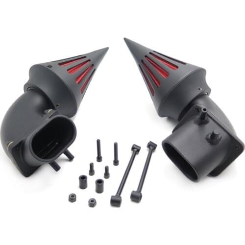 Aftermarket Motorcycle BLACK Billet Aluminum Cone Spike Air Cleaner Kit Intake Filter For Suzuki Boulevard M109
