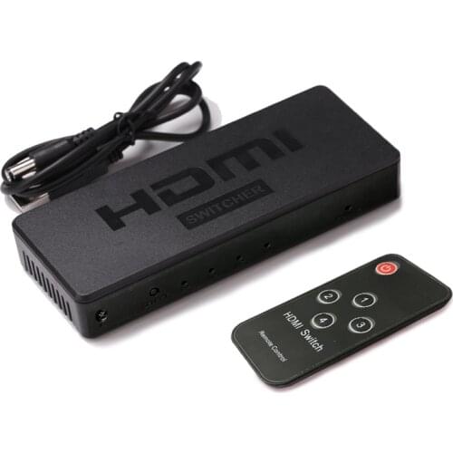 Mini HDMI Switch Video Converter 1080P HDMI Switcher 4x1 4 in 1 out for PS3 PS4 TV Box DVD Computer PC to HDTV Monitor Projector