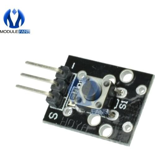 10pcs KY-004 50mA AC 250v Key Switch Module For Arduino AVR PIC UNO MEGA2560 Breadboard Board 3PIN digital interface LED