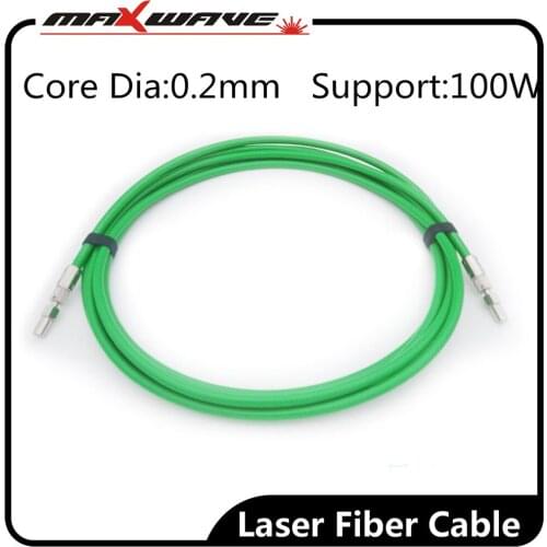 0-100W 1064nm YAG Fiber Laser energy cables Core Dia.0.2mm fiber cable 5 meters for fiber transmission laser welding machine