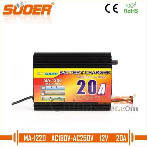 Suoer【 Battery charger 】 best price Universal Battery Charger 20A 12V Car Battery Charger(MA-1220A)