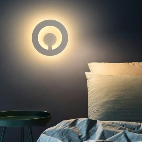 9W Led Acrylic Wall Lamps AC85-265V Modern Simple Bedroom Lights Indoor Dining-room Corridor Surface mounted Lighting Fixtures