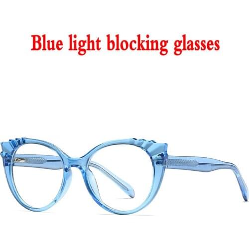 TR90 Cat Clear Computer Glasses Anti Blue Light Blocking Glasses Reduces Strain Gaming Goggles Eyewear NX