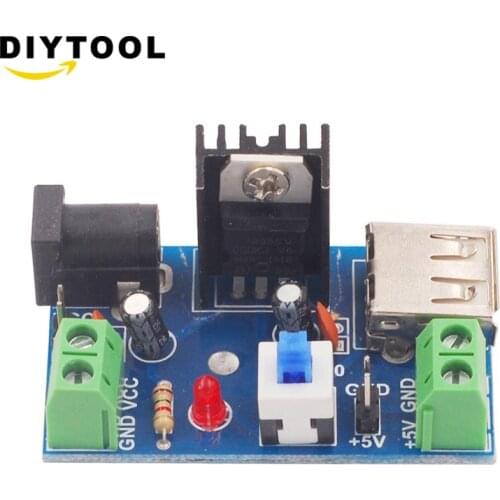 1PCS DC-DC 7-15V 9V 12V to 5V 2A L7805 Buck Converter Step-down Power Supply Module