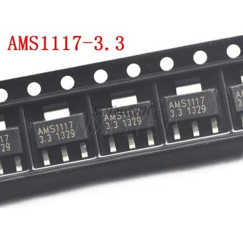 10PCS AMS1117-3.3 AMS1117 3.3v SOT223 AMS1117-3.3V SOT-223 VOLTAGE REGULATOR SMD New Original