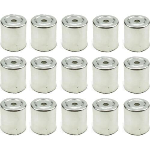 15Pcs Stainless Steel Round Hole Magnetron Caps for Microwave Replacement Parts for Microwave Ovens Copler Microondas Caps