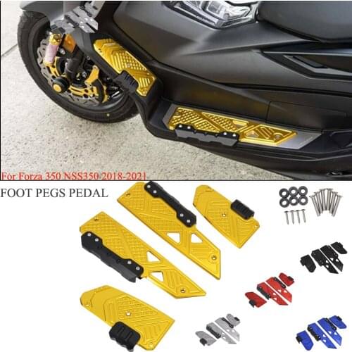 2021 Motorcycle Footrest Footboard Step Footpad Pedal Plate Foot Pegs For Honda Forza350 FORZA 350 NSS350 NSS 350 2018 2019 2020