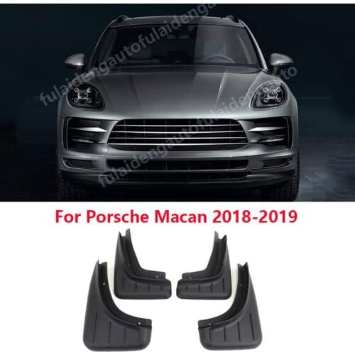 4pcs For Porsche Macan 2014-2017 2018-2019 Front & Rear Mud Flap Splash Guard Fenders Mudguard car styling accessories