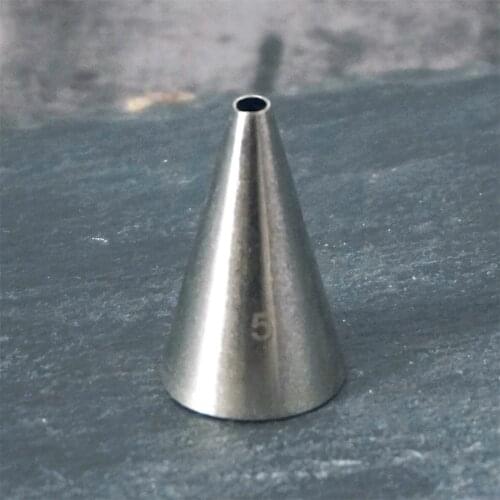 #5 Round Dot Piping Nozzles Pastry Icing Tips Fondant Cup Cake Chocolate Baking Decorating Tools Stainless Steel