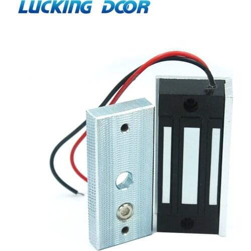 60KG 100lbs Electric Magnetic Lock DC 12V Single Door Electromagnetic Lock Holding Force Access Control Lock