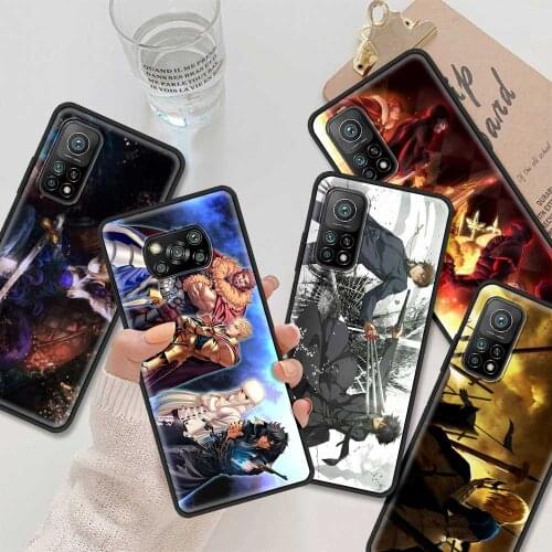 Fate Zero Stay Night Phone Case For Mi Poco X3 NFC Pro M3 F3 10 10t Lite Soft Black TPU Bumper Fundas Smartphone