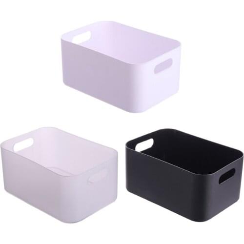 G5GB Black/ Transparent/ White Kitchen Plastic Storage Bins, Small Pantry Organizer Bins for Kitchen Bathroom Bedroom