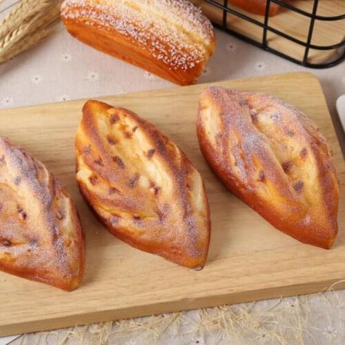Artificial Bread Fake Food Squishy Cake Simulation Model Soft PU Fake Cake Bakery Photography Props Decor Fake Soft Bread