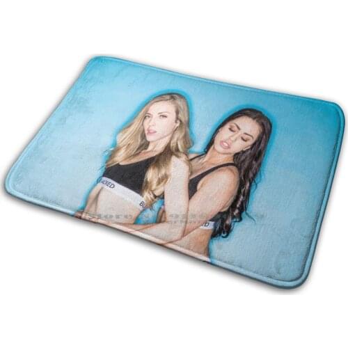 Alina Lopez & Kush Mat Rug Carpet Anti-Slip Bedroom Entrance Door Mat Alina Lopez Kush Blonde Xxx Brunette Sex Sexy Lesbian