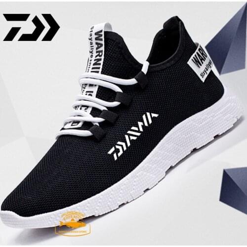 New Daiwa Men Fishing Shoes Sneakers Breathable Men Casual Shoes No-slip Male Lace Up Men Shoes Lightweight