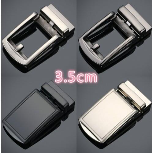 New Mens Business Alloy Automatic Buckle Unique Men Plaque Belt Buckles for 3.5cm Ratchet Men Apparel Accessories Designer Belt