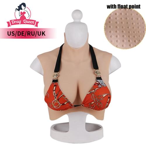 Drag Queen H Cup Cosplay Costumes Silicone Boobs For Crossdresser Tasse Fake Chest For Transgender No Oil Breast Plate Forms