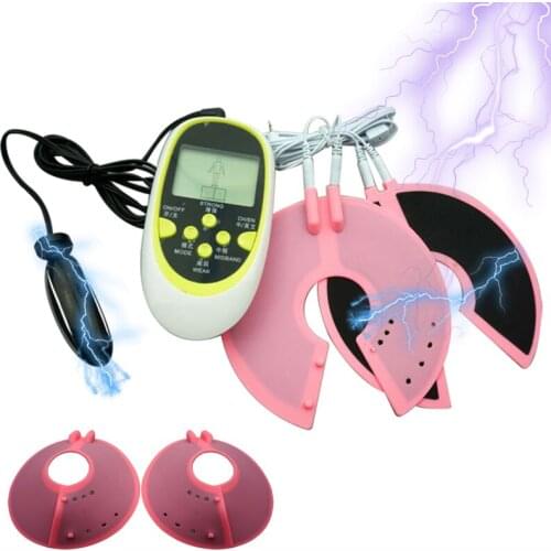 Electric Shock Set Nipple Massager Stimulation Anal Butt Plug Medical Theme Sex Toys for Man Woman Orgasm Accessories Sex Shop