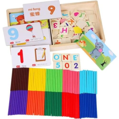 New Multi-function Digital Stick Operation Learning Wooden Math Educational Toys Childrens Early Education Learning
