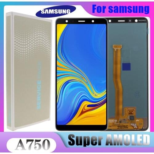 ORIGINAL SUPER AMOLED 6.0''LCD for SAMSUNG Galaxy A7 2018 SM-A750F A750F A750 LCD Display Touch Screen Digitizer Assembly