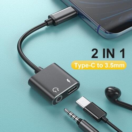 New Metal Audio Headphone Charging Jack 3 5 Adapter Type C Earphone Converter 3.5mm Charging Gaming Splitter AUX Cable Connector