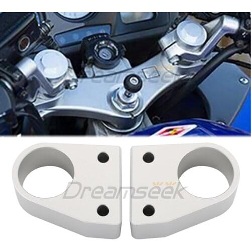Motorcycle Handlebar Risers Clamp Mount for Honda VFR800 2014 2015 2016 2017 2018 CNC Aluminum Silver Handle Bar Adapter