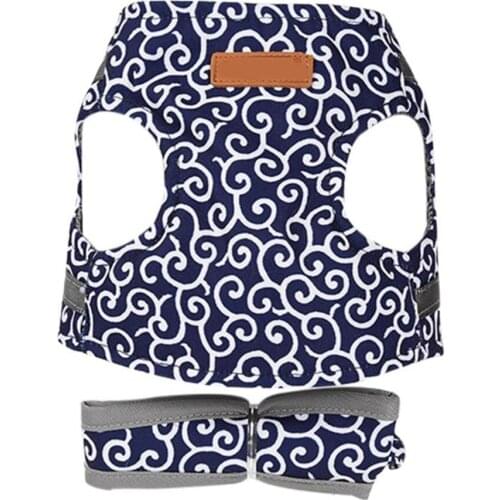 Pet Leash Cat Harness Breathable Outdoor Chest Straps Japanese Style Soft Pets Clothes