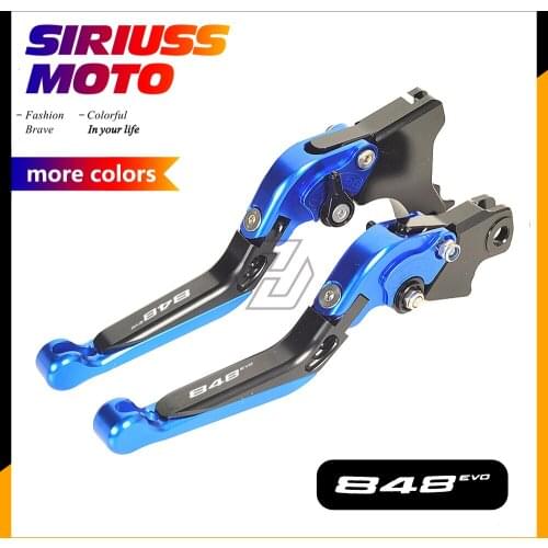 CNC Motorcycle Foldable Lever Motocross Brake Clutch Levers Case for Ducati 848 EVO 2007-2013