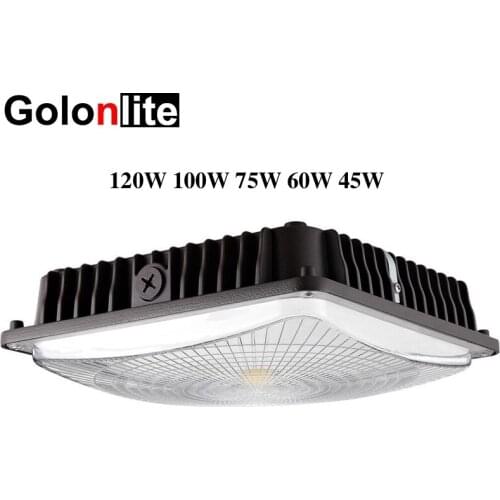 Golonlite 120W 100W LED canopy light for petrol gas station parking lot warehouse factory processing workshop IP65 waterproof