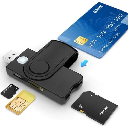 UTHAI for Windows 7 8 10 Linux OS, USB SIM smart card reader, for bank card IC / ID EMV SD TF MMC card reader USB-CCID ISO 7816